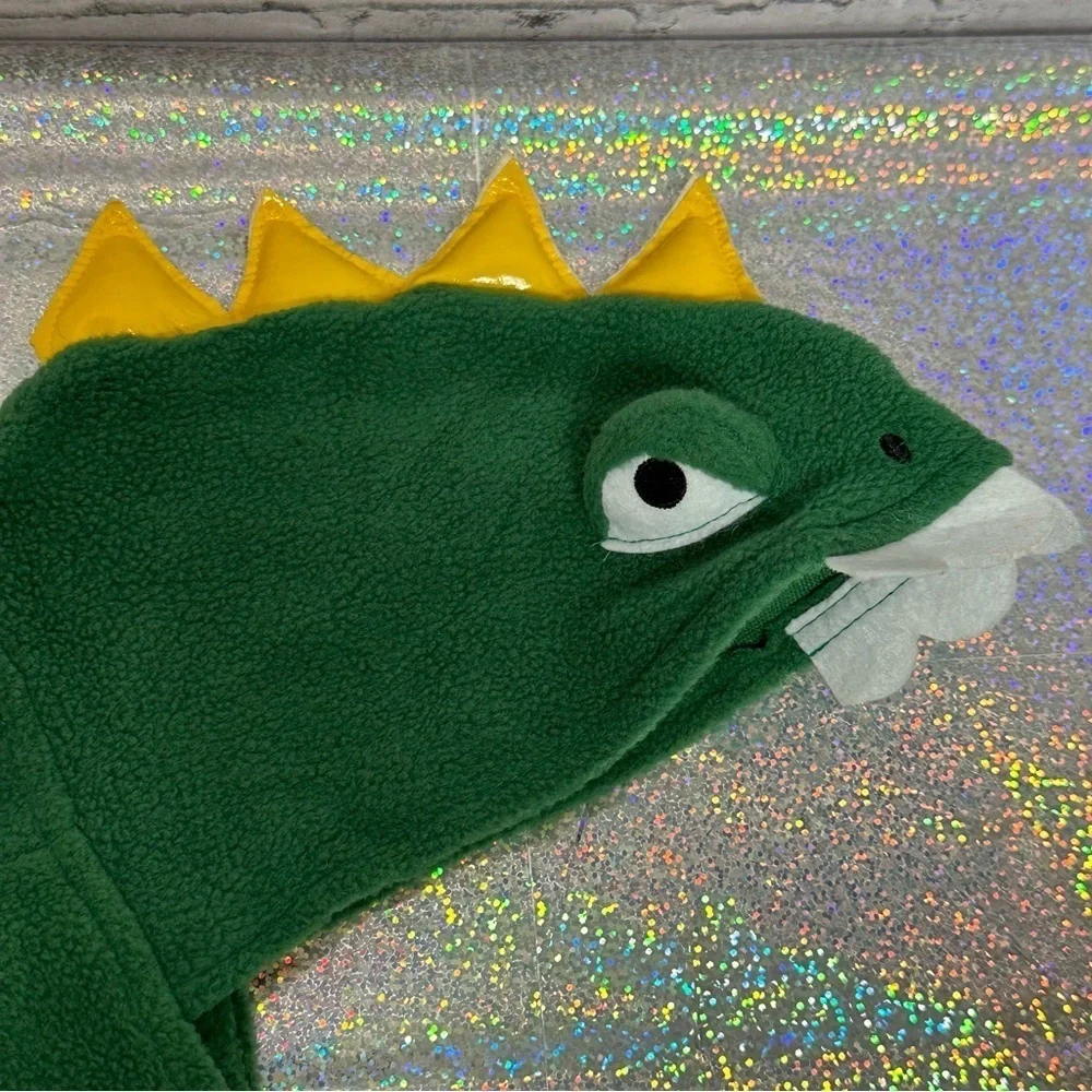 Dinosaur Size SM Dog Pet Costume Halloween Green Yellow Monster Dino